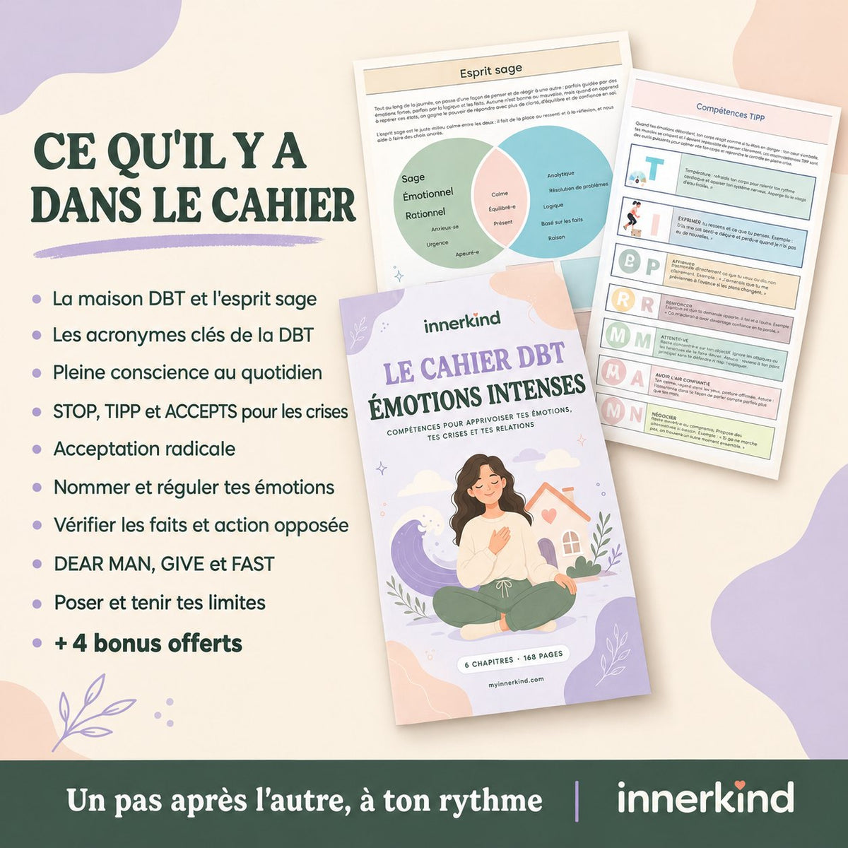 Ce qu'il y a dans le cahier DBT