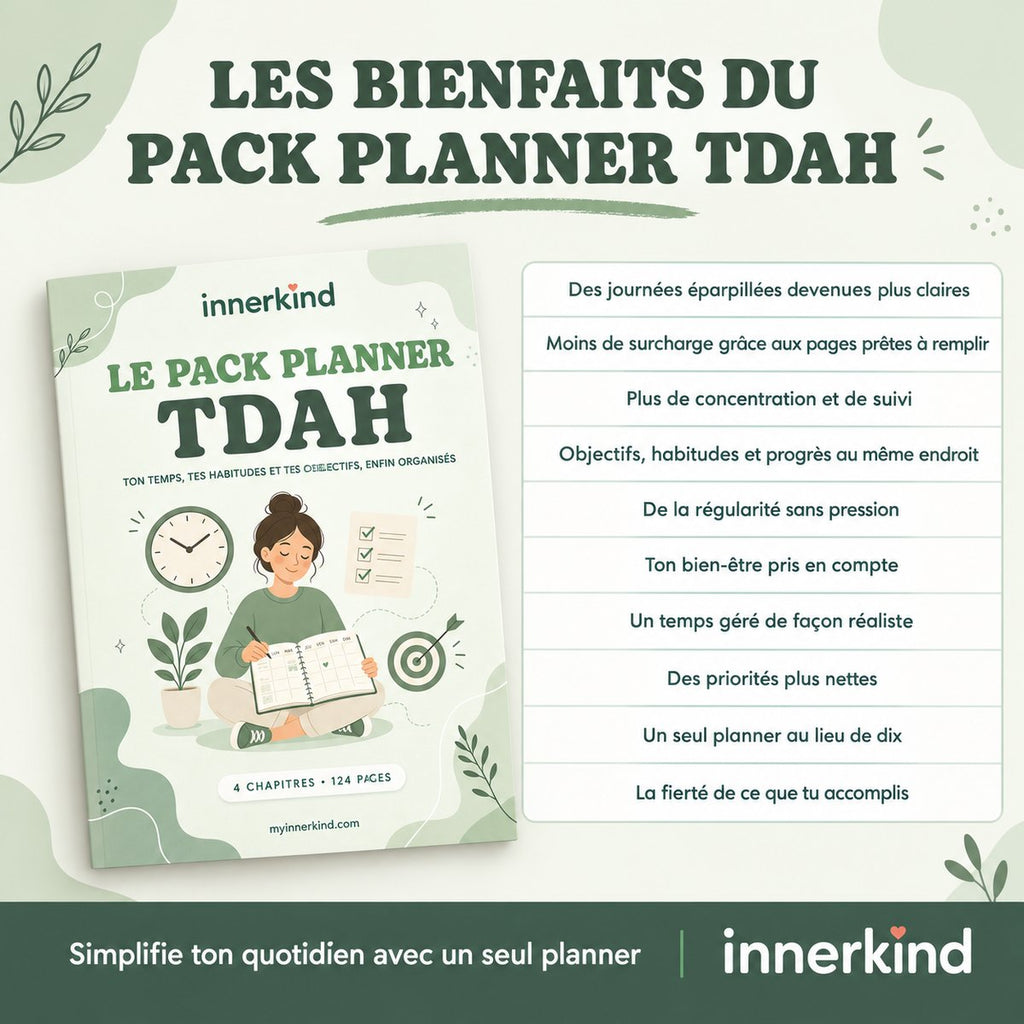 Les bienfaits du pack planner TDAH