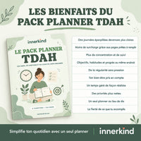 Les bienfaits du pack planner TDAH